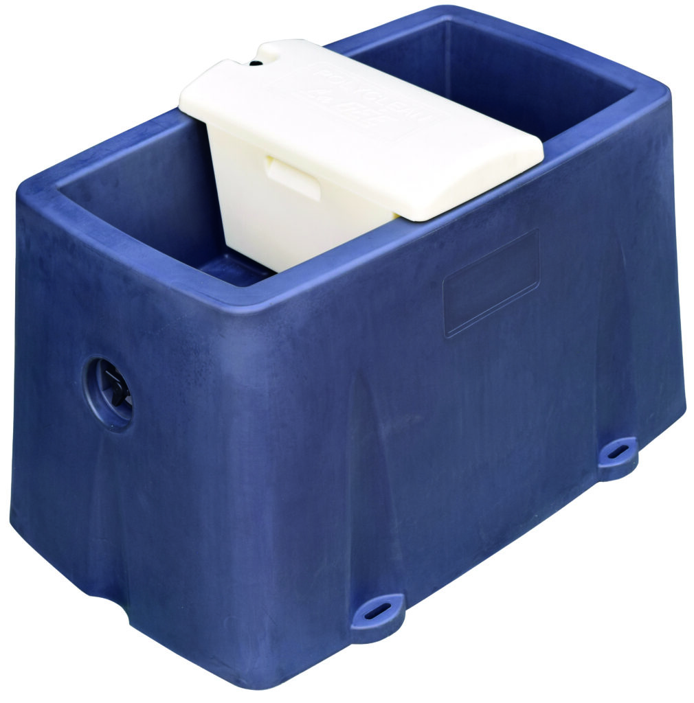 Drinkbak POLYCLEAN NC dubbel 42L/mn Verwarming 24V - 2x 80w