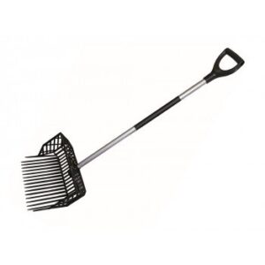 Profe mestvork, met hoge zijden, incl. aluminium handvat