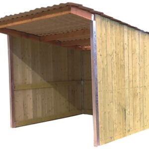 Abri 3,18x4,18 Planche Douglas 32 mm Ardoise