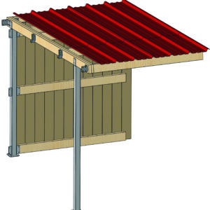 Extension abris 2 x 3m