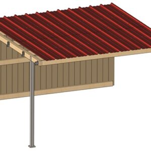 Verlenging Schuilstal 4,09mx4,18m Douglas 19mm BDX dak