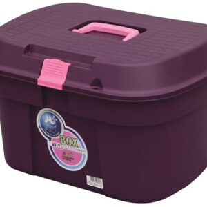 Malle de pansage "BOX COLORS XL" violette/rose