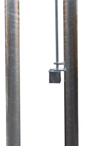 Paire de poteaux à fixation cadenassable  Ø 102 mm -