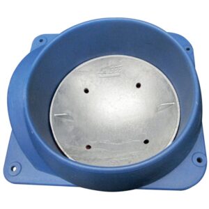 Aluminium kom met adapter in kunststof