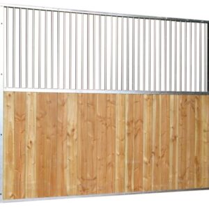 Vaste Tussenwand met rooster 0,5 m Grenen