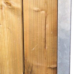 Cloison coulissante pleine bois Pin du nord lg 3 m