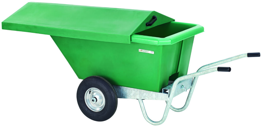Kruiwagen met deksel 330L