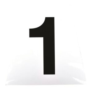 Jeu d’autocollant de plots numérotés obstacle