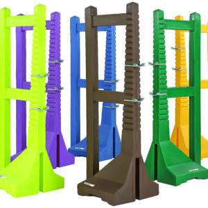 Chandelier double PE Jaune - H 1.70 m + 2 fiches