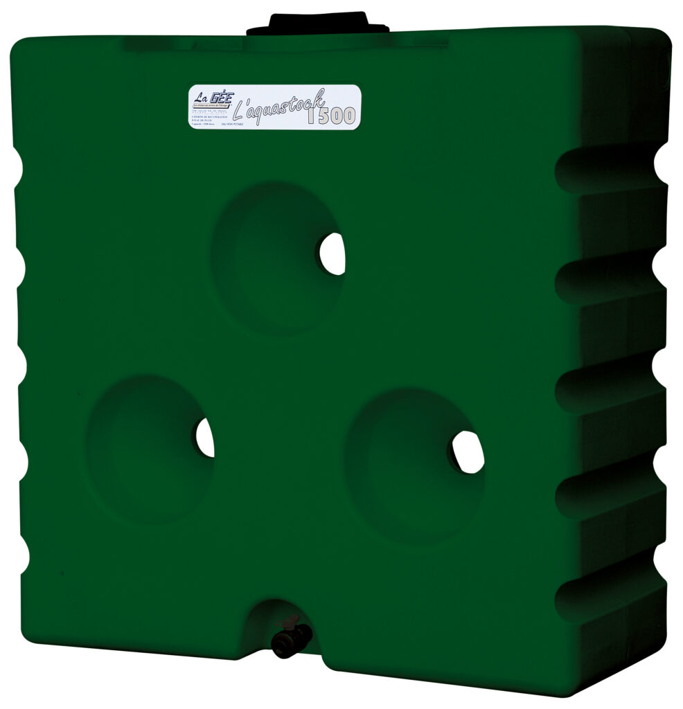 Citerne 1500L Verte de récupérat°