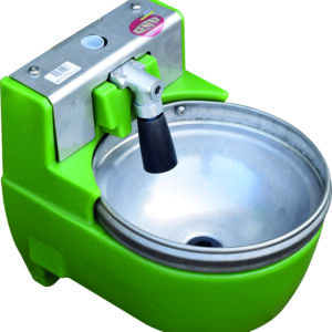 Drinkbak RESINOX II PE/INOX met buis zonder verwarming