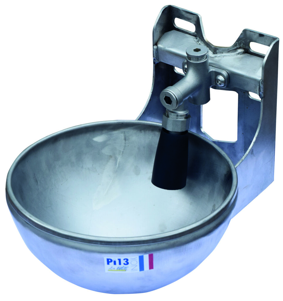 Drinkbak PI 13 INOX op buis