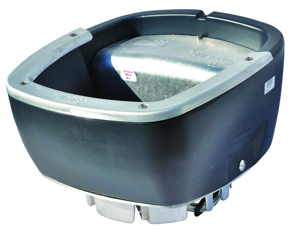 Drinkbak POLYSPRING II const.waterniveau, verwarm 24V 180W