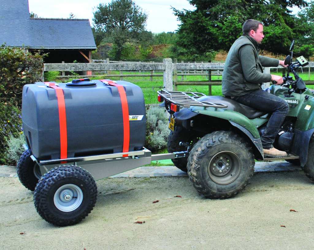 Watertankwagen 400L met steunwiel