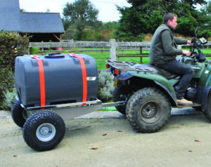 Watertankwagen 400L met steunwiel