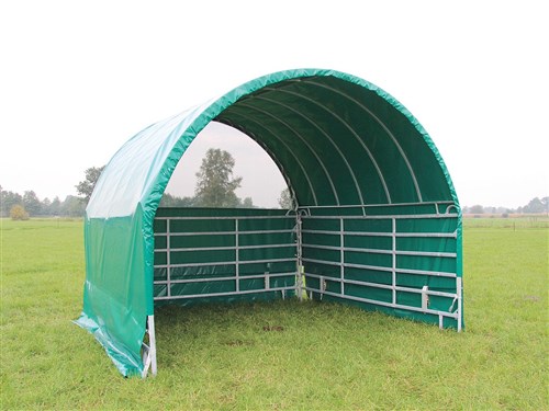 Weide tent met rond dak 3600 x 3600 x 3250 mm compleet