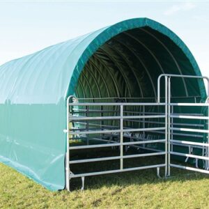 Weide tent met rond dak 3600 x 7200 x 3250 mm compleet