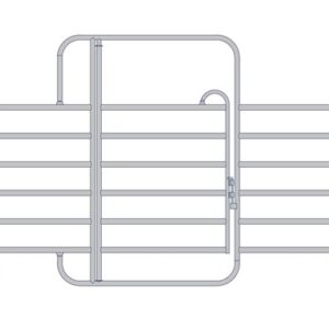 Paneel met deur 360 cm x 220 cm