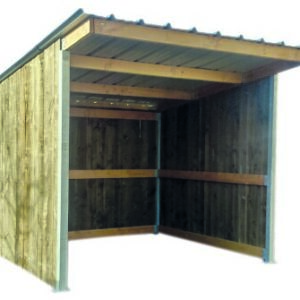 Abri 3,18x3,18 Planche Douglas 32 mm Ardoise