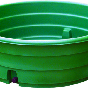 Bac la gée vert 1 000 litres rebord extérieur